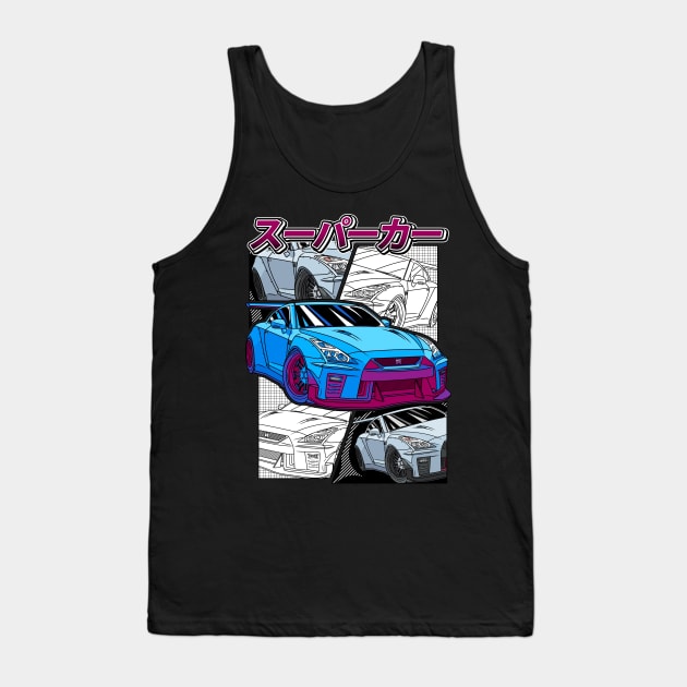 JDM GT-R Nippon Street Racing Car Tank Top by Guyvit